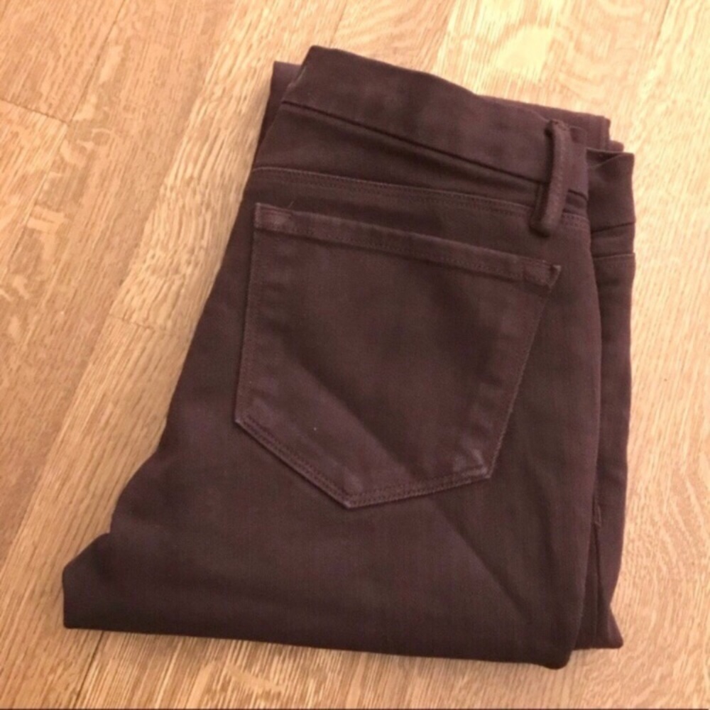J Brand Pretender maroon straight leg jeans